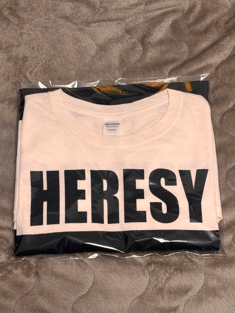 UK ハードコア　HERESY Tシャツ【L】 パックプリント有り　★ヘレシー