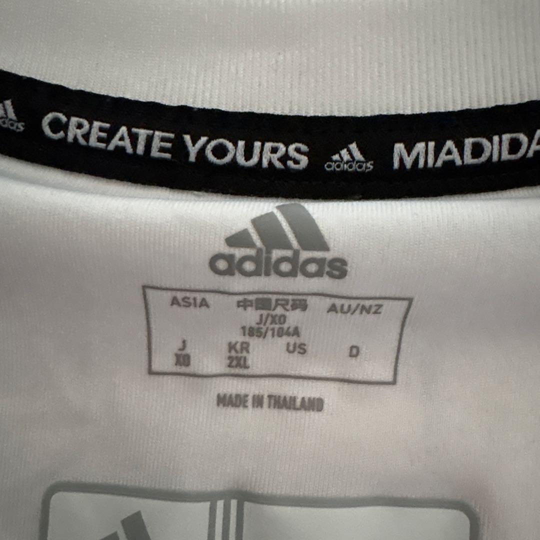 adidas docomo ラグビーウェア XL ホワイト/レッド