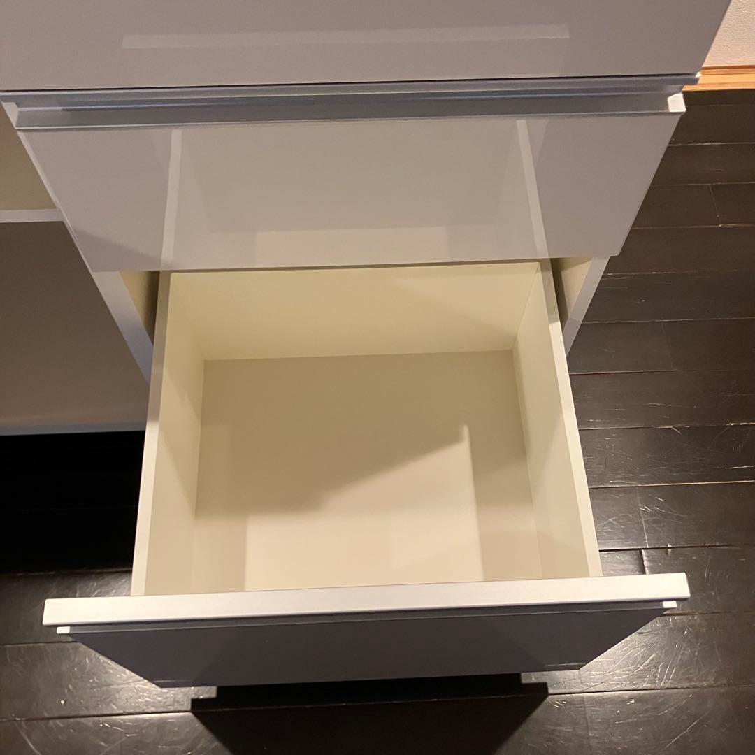 新品　パモウナ キッチンカウンター　ワゴン　キャスター
