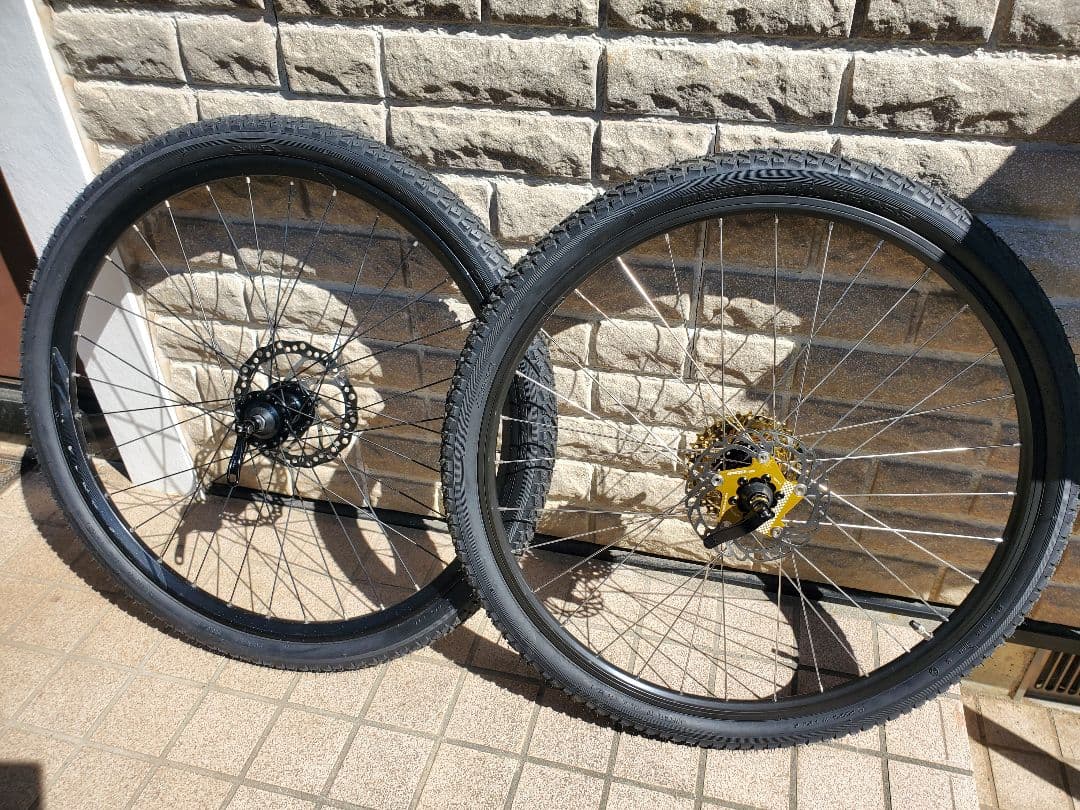 完組ホイール ブラック26インチ 前後セット