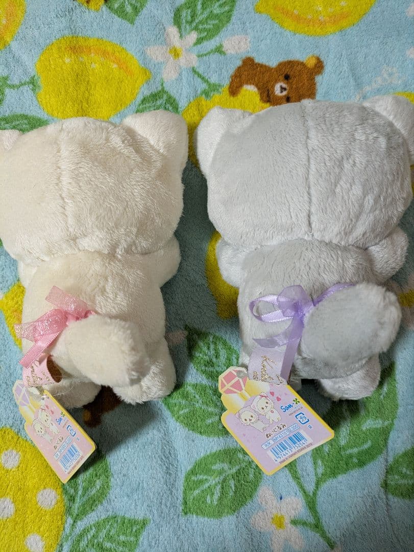 鏡の中のコリラックマ ぬいぐるみ ホワイト グレー