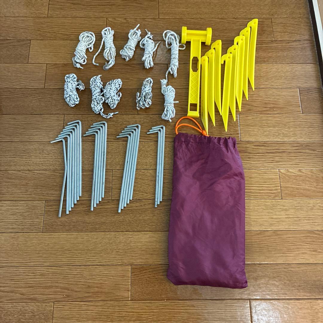 Coleman タフスクリーン2ルーム バーガンディ色＋付属品