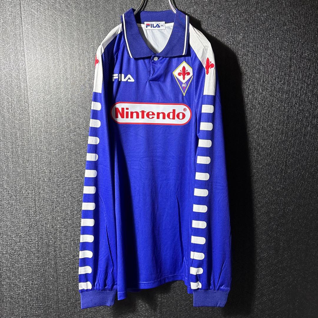 【★フィオレンティーナ】 古着 FILA サッカー レトロユニフォーム ★任天堂