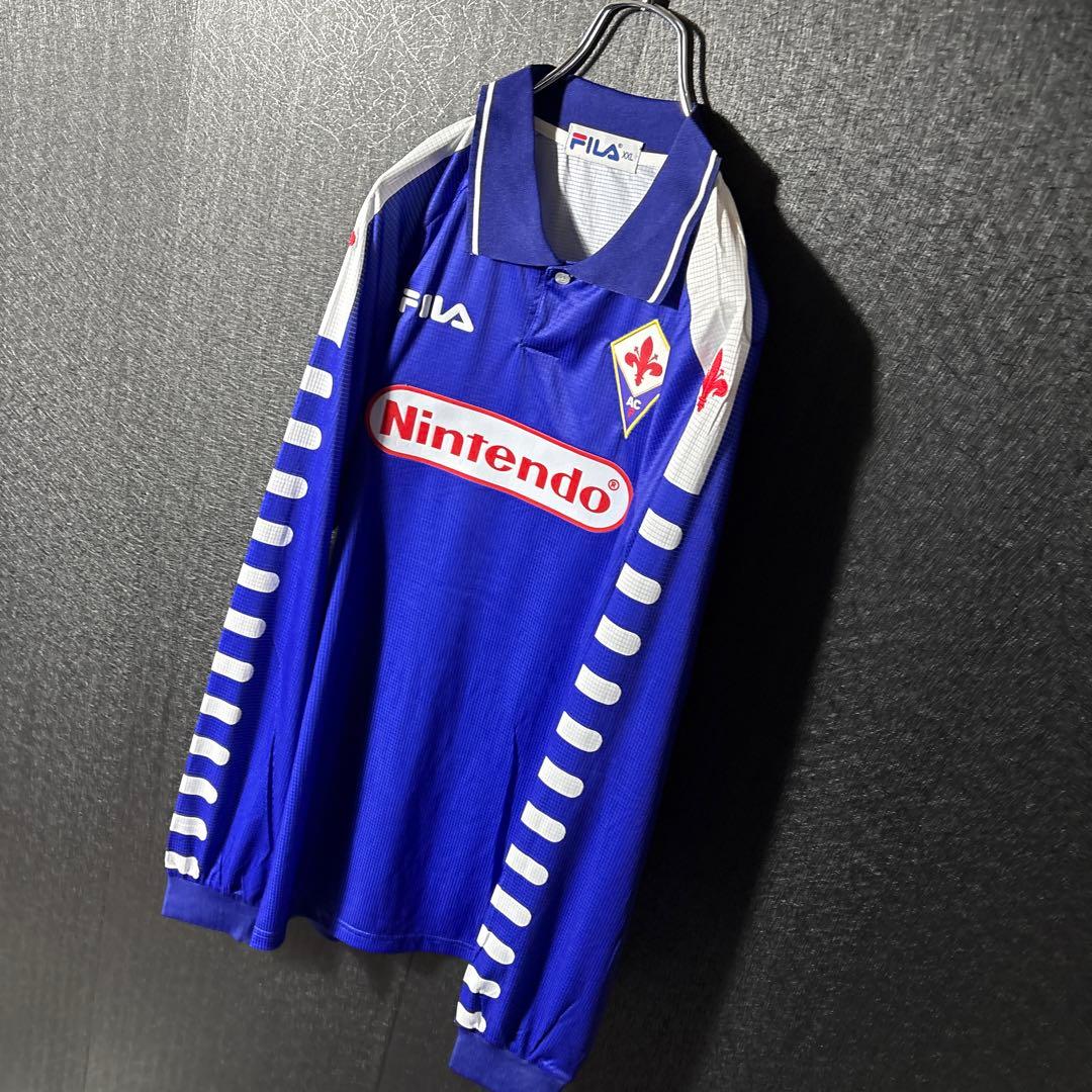 【★フィオレンティーナ】 古着 FILA サッカー レトロユニフォーム ★任天堂