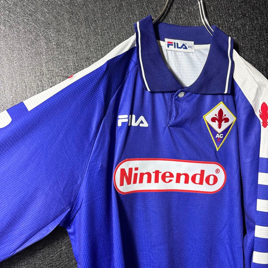 【★フィオレンティーナ】 古着 FILA サッカー レトロユニフォーム ★任天堂