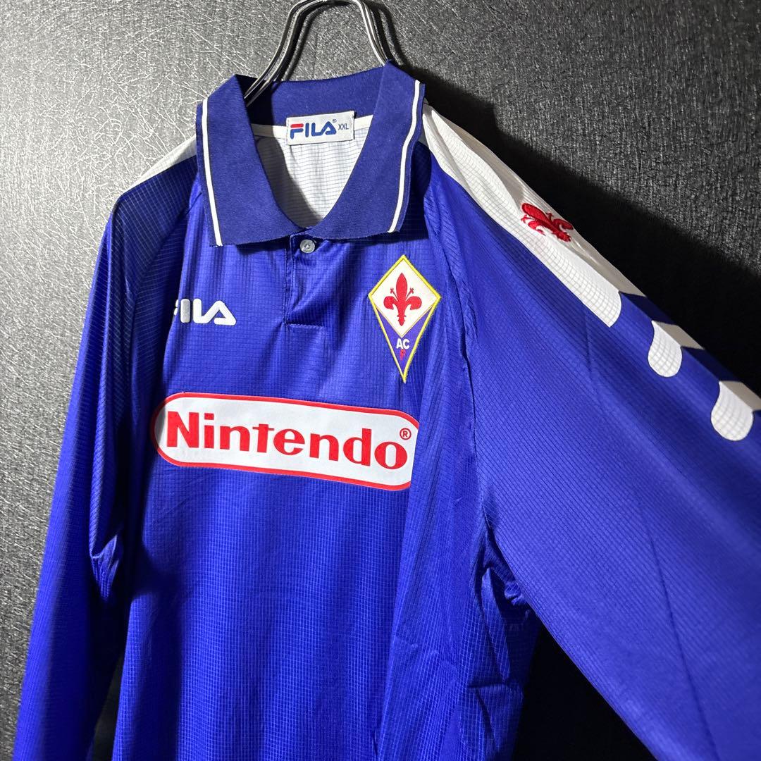 【★フィオレンティーナ】 古着 FILA サッカー レトロユニフォーム ★任天堂