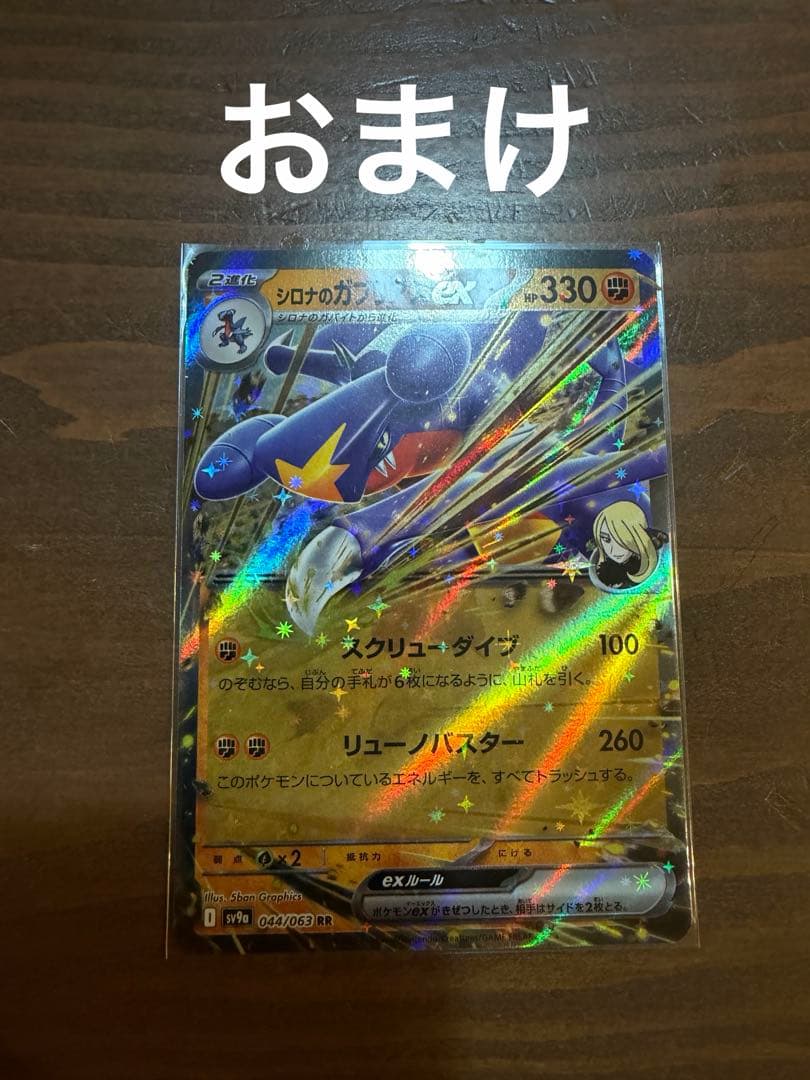 ★美品　シロナのガブリアスex SAR ※未使用・当日発送