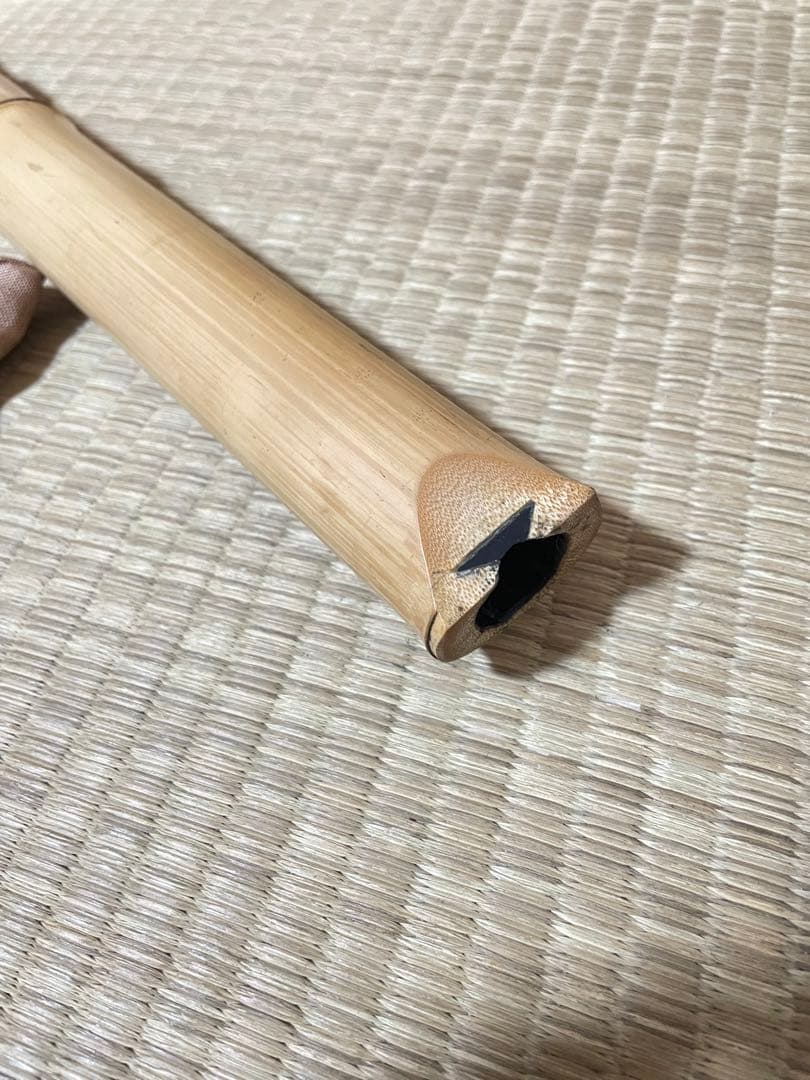 尺八本体 竹製 5穴 星型