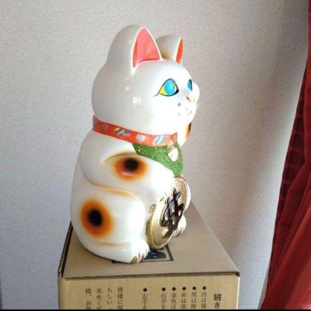 3/2迄値引✨人気運up『ドル　＄招き猫8号』★青目ドル持ち・特別注文現品限り