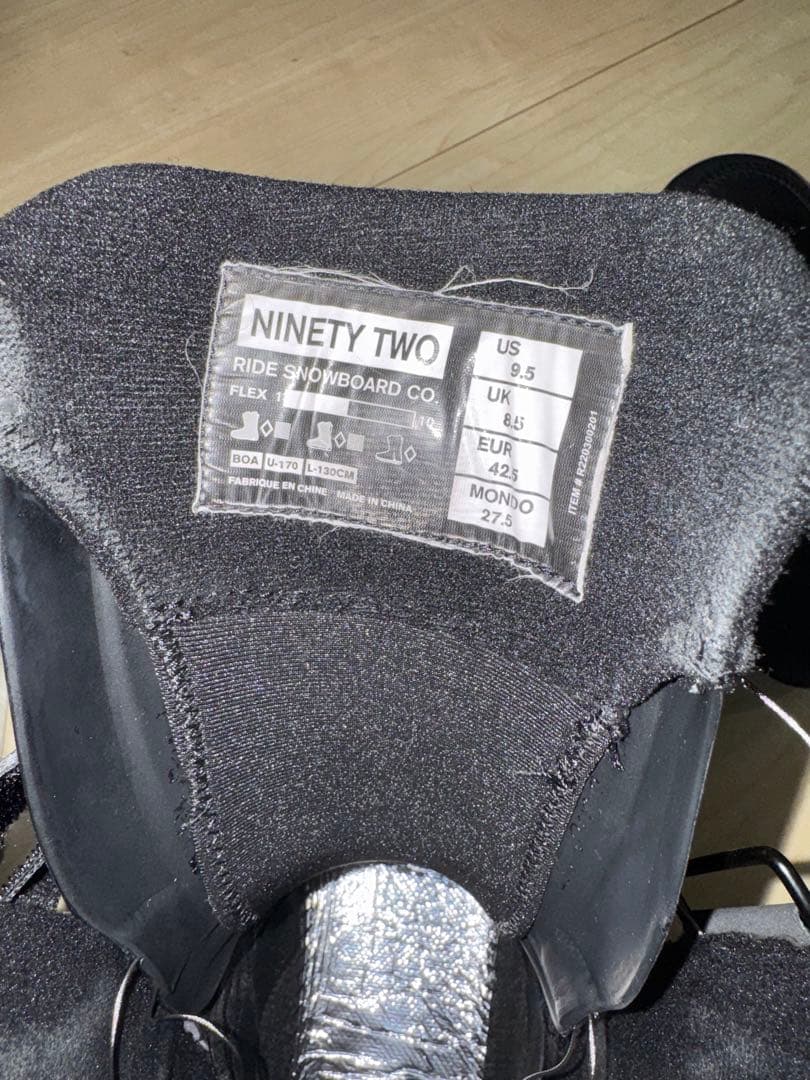 RIDE NINETY TWO インナー新品 スノーボードブーツ