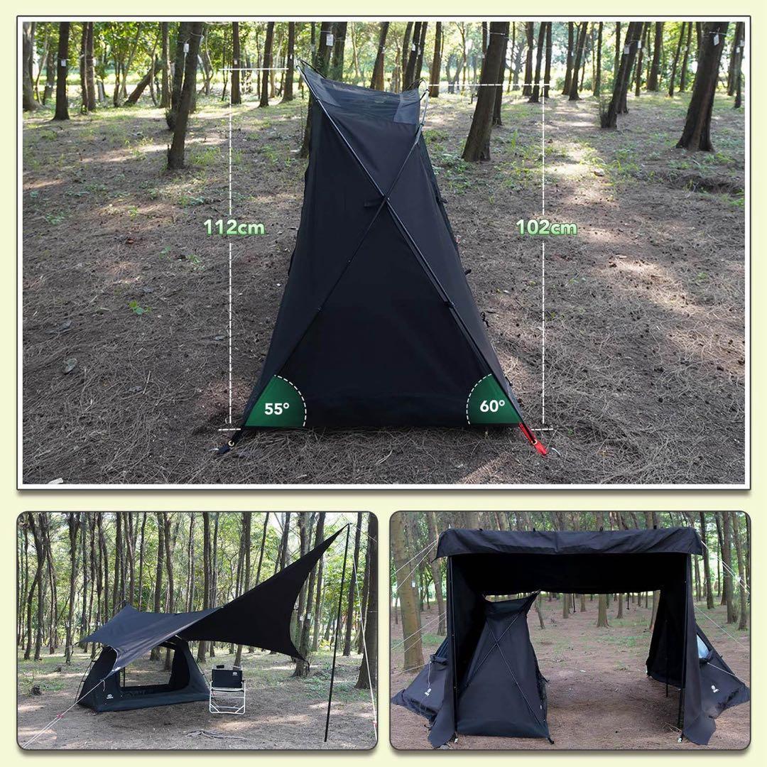 ★新品未使用！GO Glamping SKY EYE 自立式 TC ソロテント黒