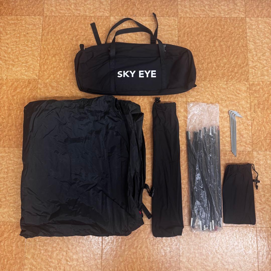 ★新品未使用！GO Glamping SKY EYE 自立式 TC ソロテント黒