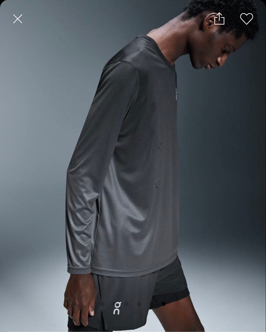 On Pace Shorts オン ペース ショーツ(Iron) メンズ XS