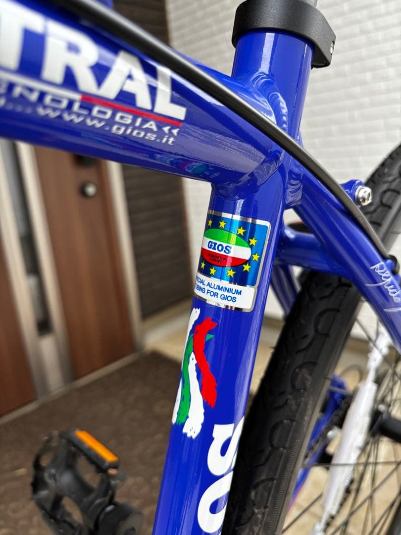 （美品）GIOS ミストラルディスクMISTRAL ジオスブルー　クロスバイク
