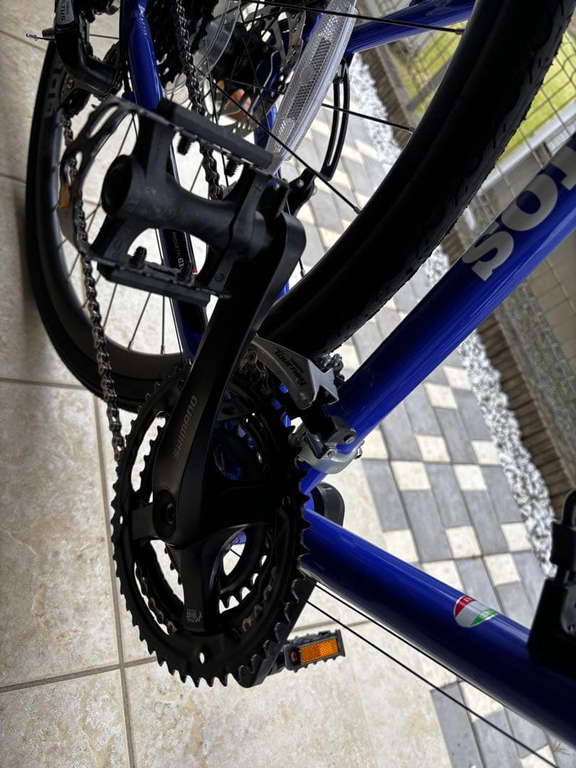 （美品）GIOS ミストラルディスクMISTRAL ジオスブルー　クロスバイク
