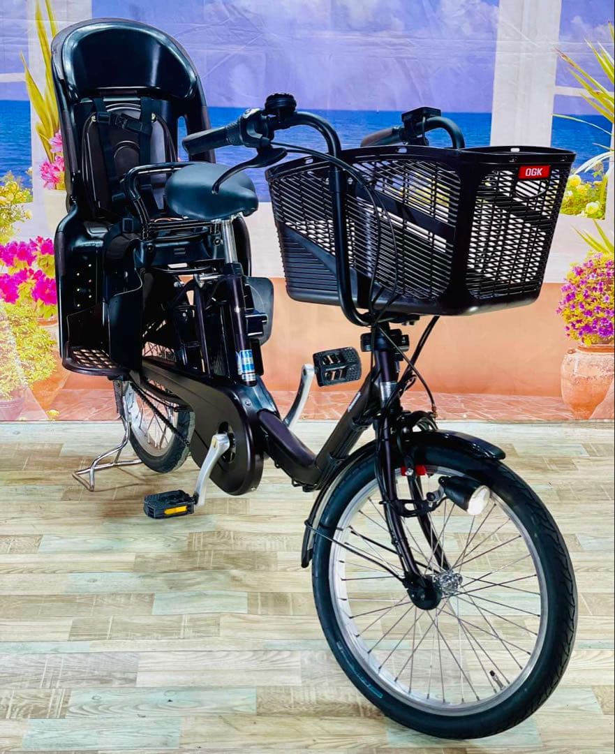 パナソニックギュット⭐️12AH！子供乗せ電動アシスト自転車Y2361