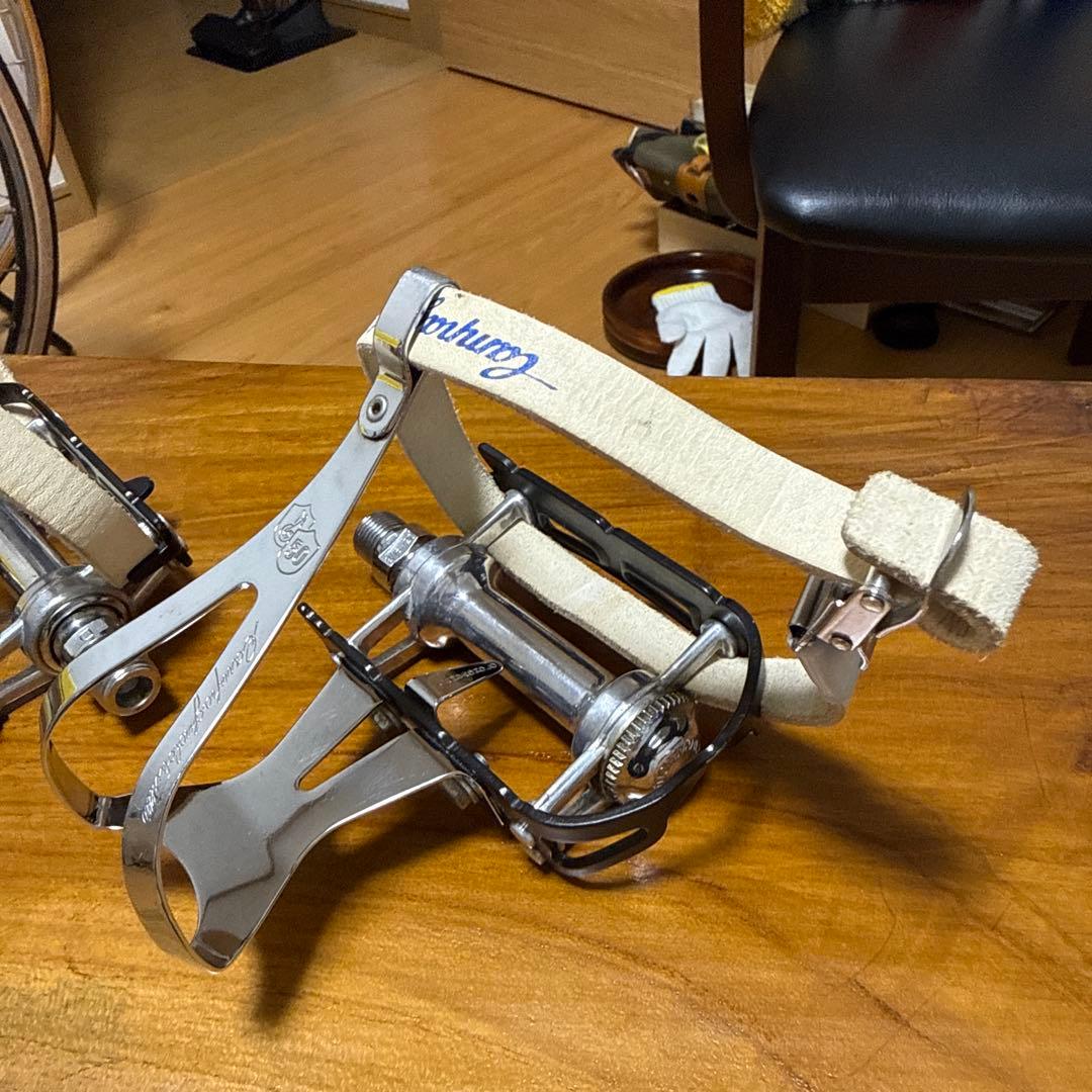 CAMPAGNOLO カンパ　フラットペダル 50thトゥクリップ付き