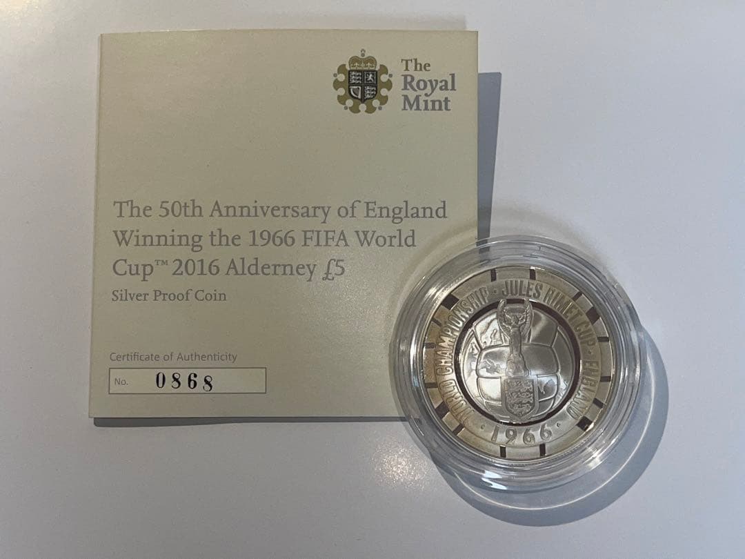 超レア! Englandワールドカップ優勝50周年記念£5