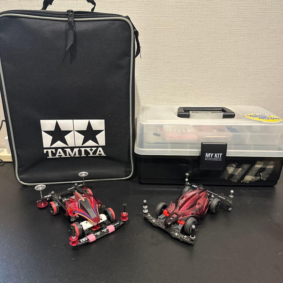 TAMIYA ミニ四駆 2台セット　引退　工具　限定　多数　スピードチェッカー