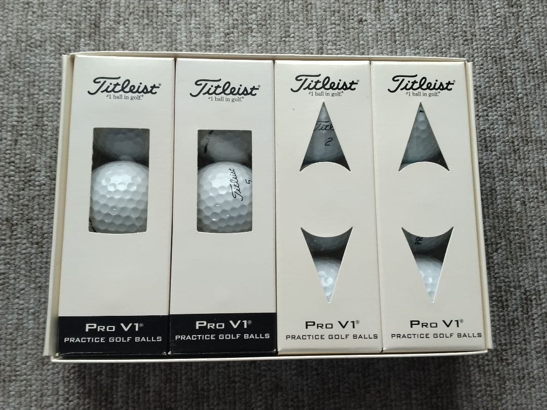 Titleist Pro V1 練習用ゴルフボール 1ダース3パック 2種類あり
