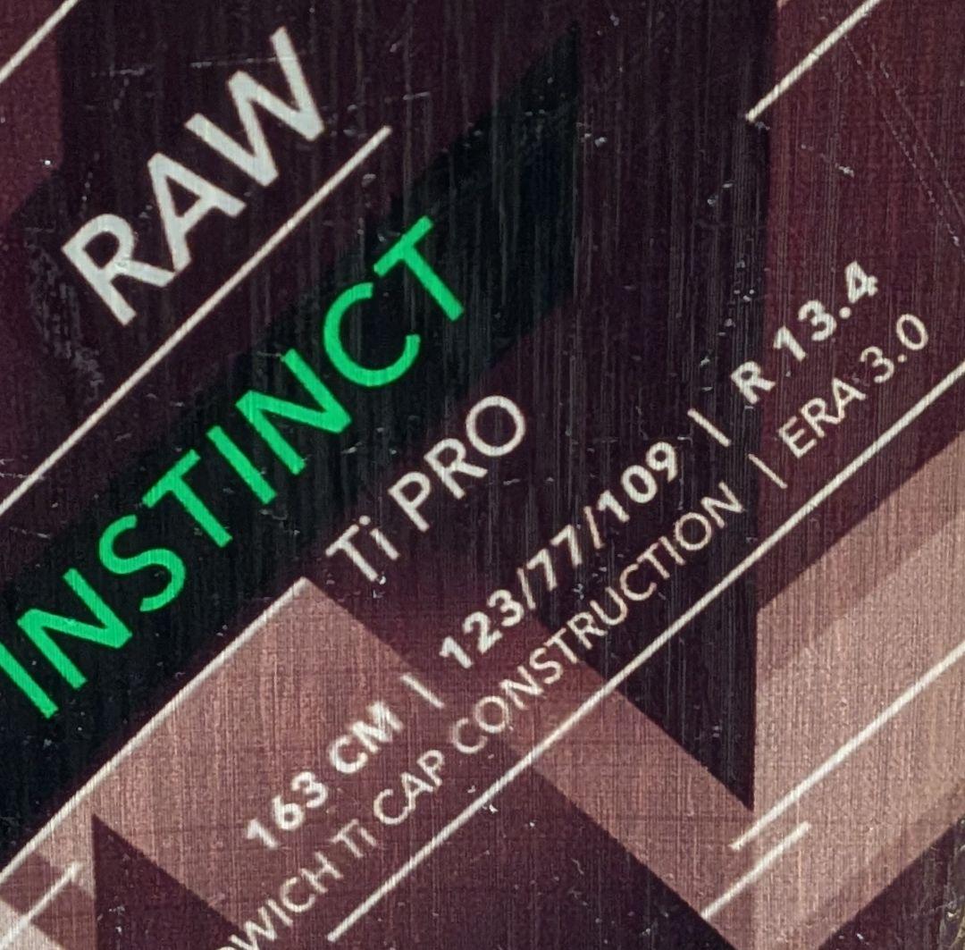 HEAD RAW INSTINCT Ti PRO 163cm ヘッド スキー板