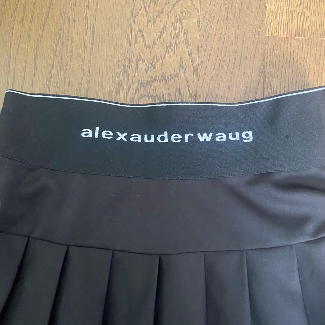 alexander Waug 黒 プリーツスカート