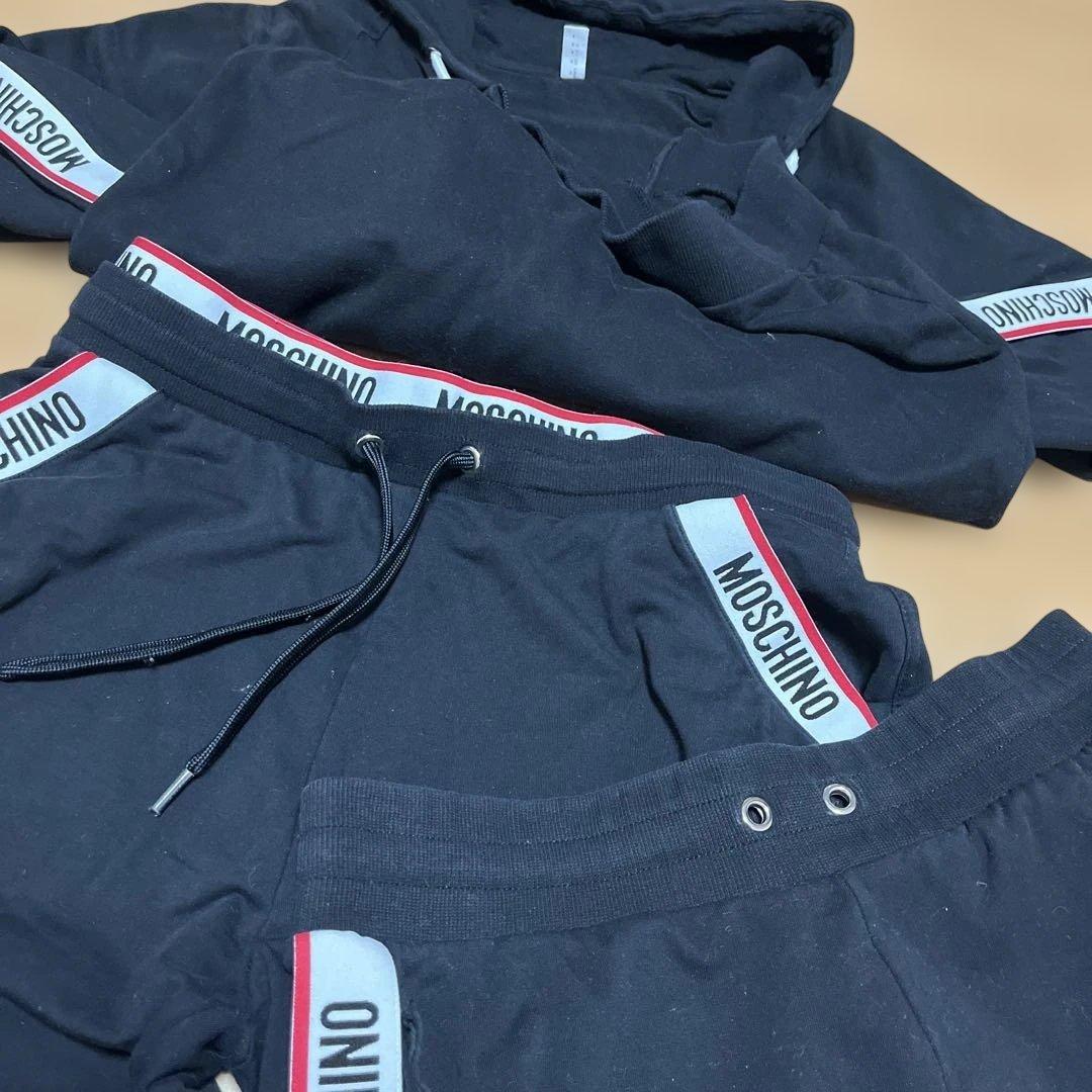 MOSCHINO ジャージ上下セット ブラック