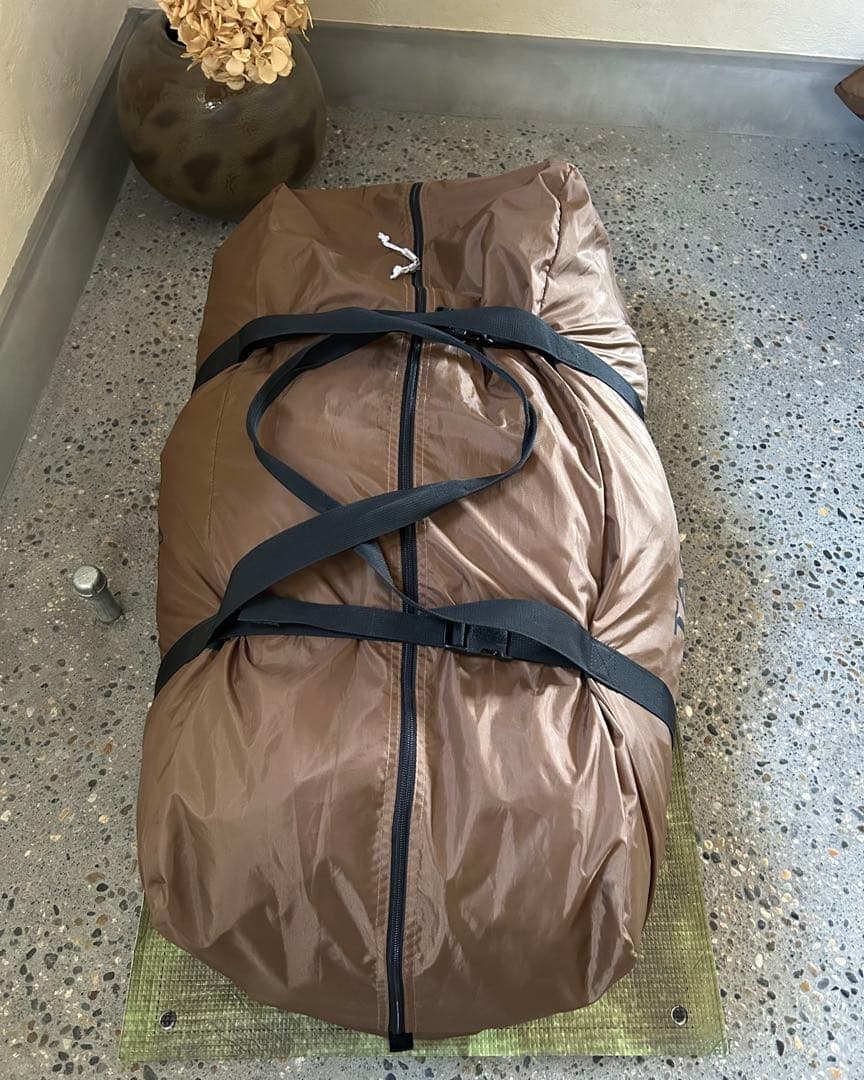[値下げ]DOD タケノコテント2(TAKE2) カーキ 専用グランドシート付き