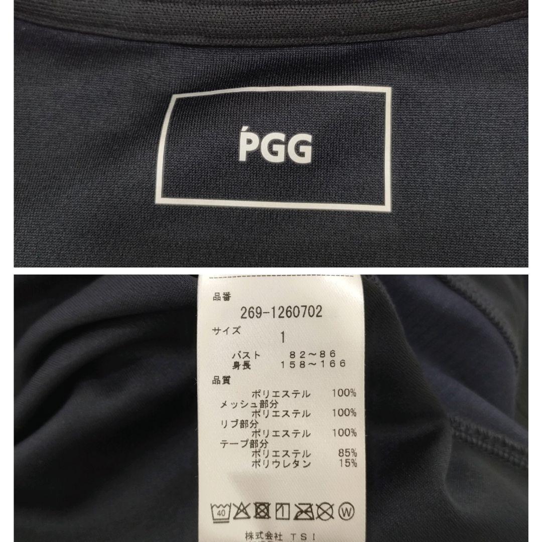 【新品タグ付】PGG　パーリーゲイツ　ノースリーブシャツ　メッシュレイヤード　1