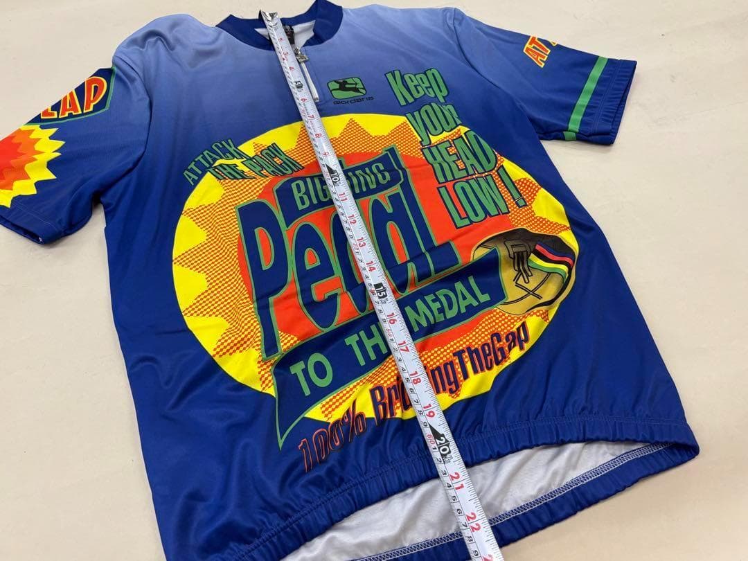 373 【新品】 Giordana　デザインジャージ 半袖サイクルジャージ　L