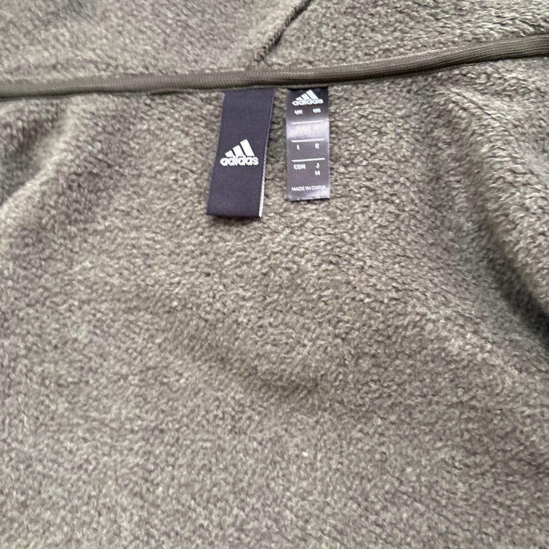 adidas裏起毛　上下　濃グリーン　メンズM
