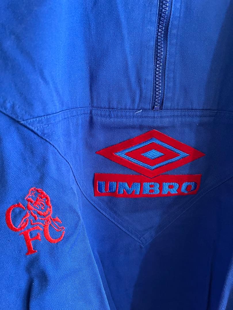 チェルシーfc umbro ドリルトップ ハーフジップジャケット 激レア 90s
