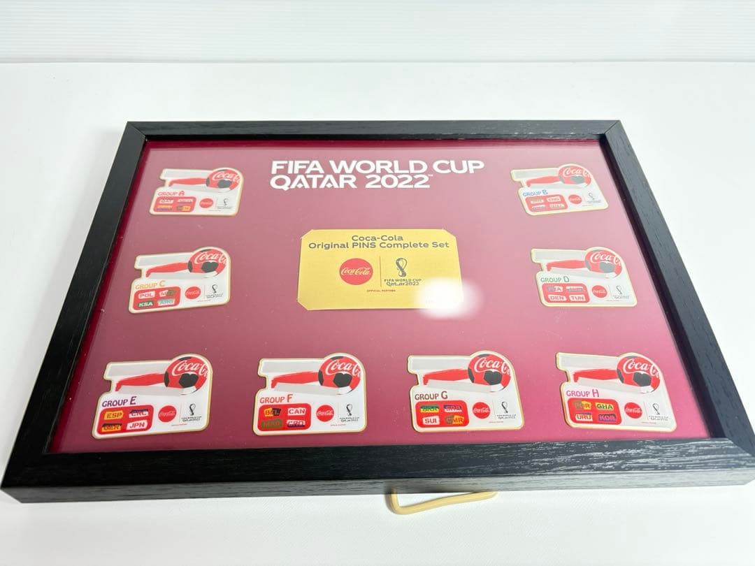 FIFA ワールドカップ コカ・コーラ オリジナルピンズ＆純金プレートセット
