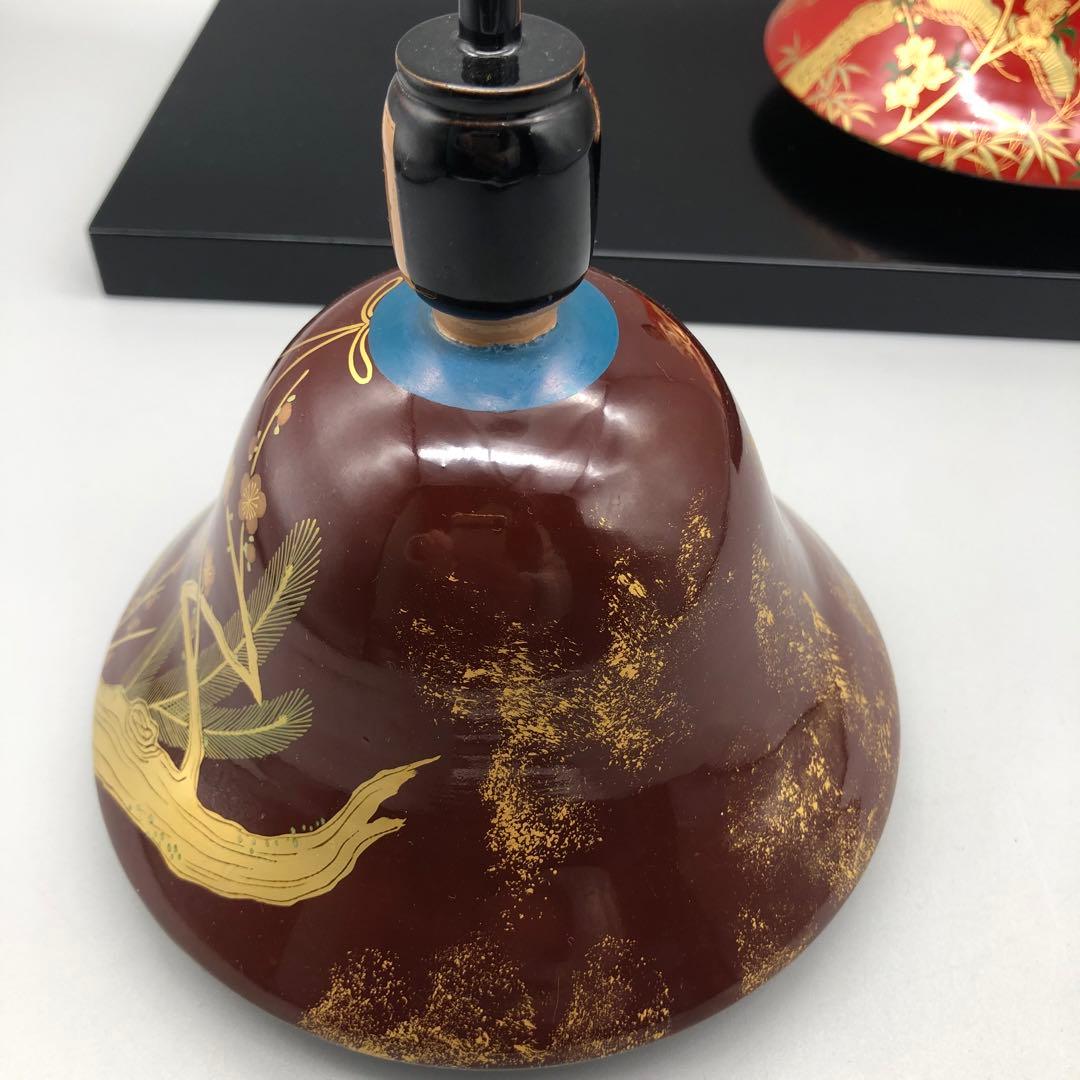 希少雛人形伝統工芸漆器木製金彩花柄着物漆塗りひなまつり飾りアンティークお雛様