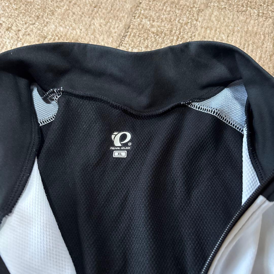 PEARL IZUMI サイクルジャージ 黒/白/赤　XL