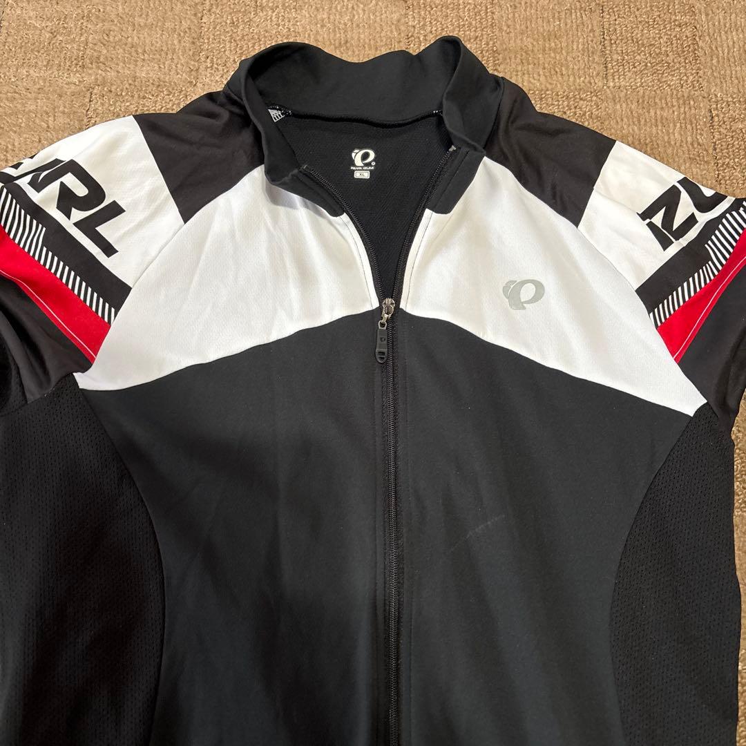 PEARL IZUMI サイクルジャージ 黒/白/赤　XL