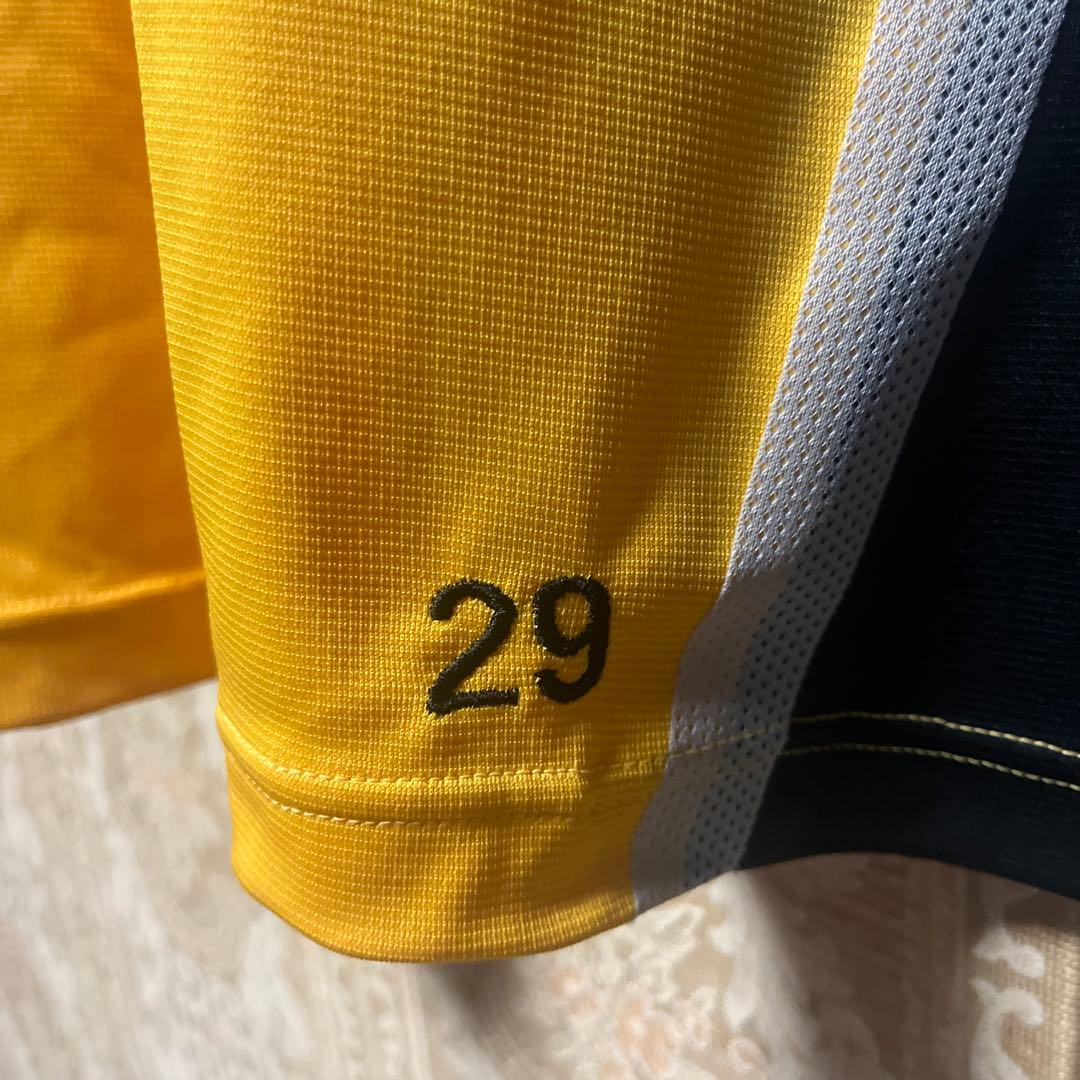 大分トリニータ　PUMA サッカーシャツ 2XO 黄色/黒 番号29