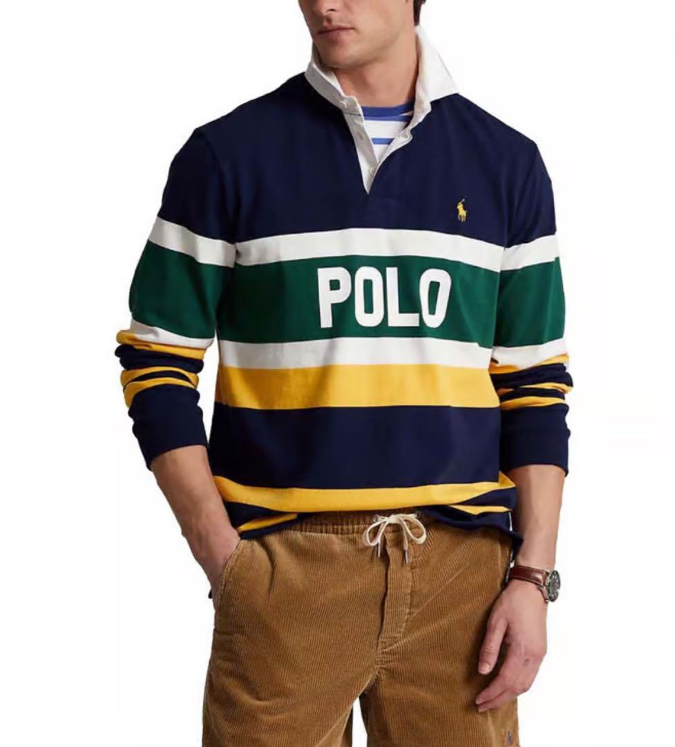 レア　Polo Ralph Lauren マルチボーダー　ラガーシャツ