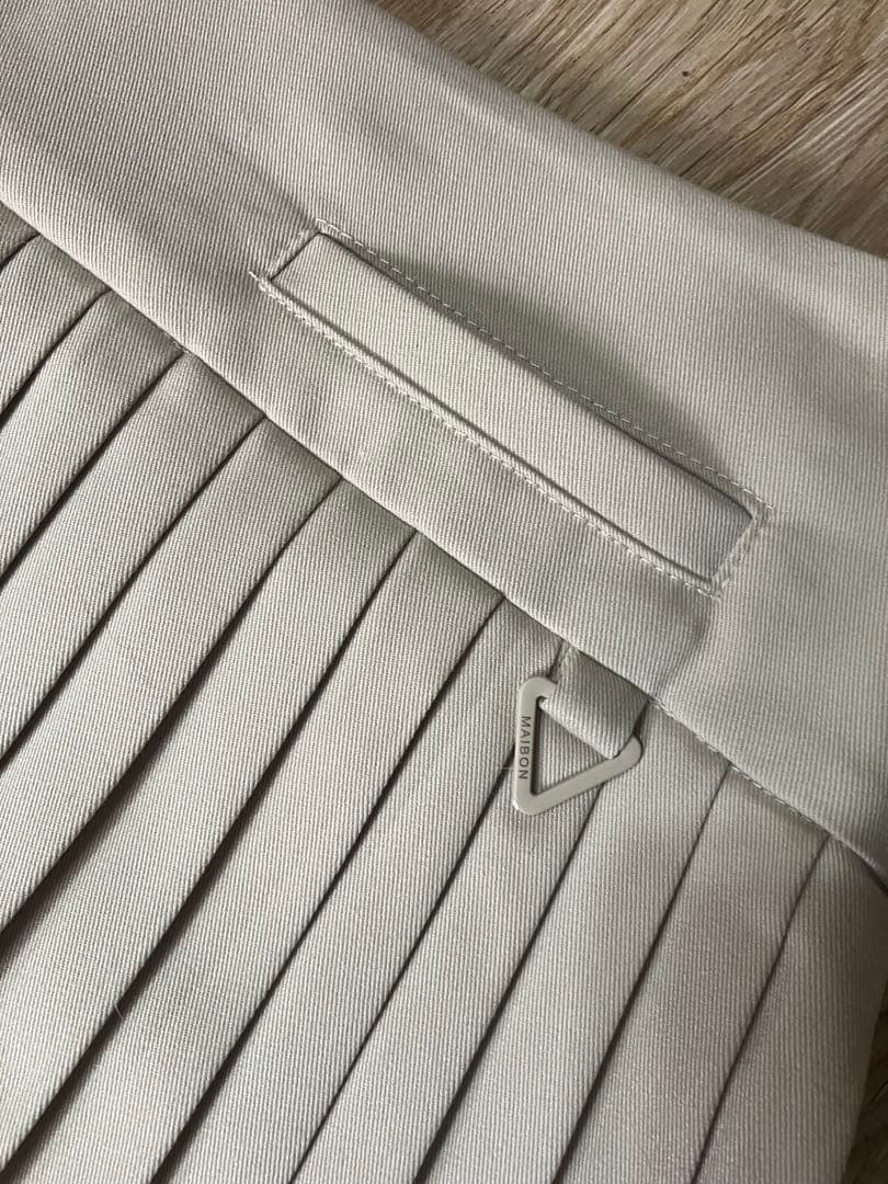 Malbon Golf マルボン　プリーツスカート　ベージュ　M