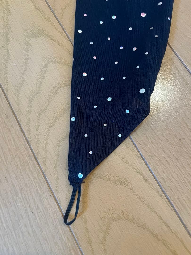 黒の社交ダンスドレス　ラテン