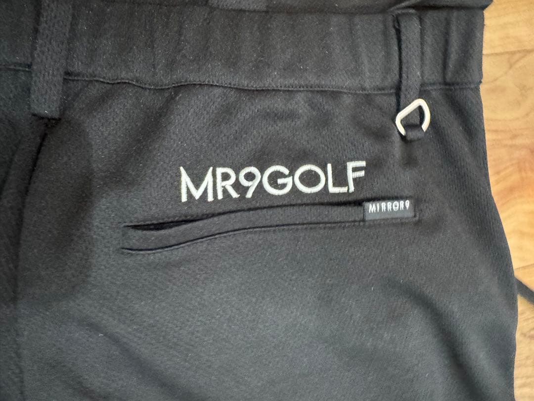 MR9GOLF ブラックゴルフウェアセット ミラーナイン　セットアップ