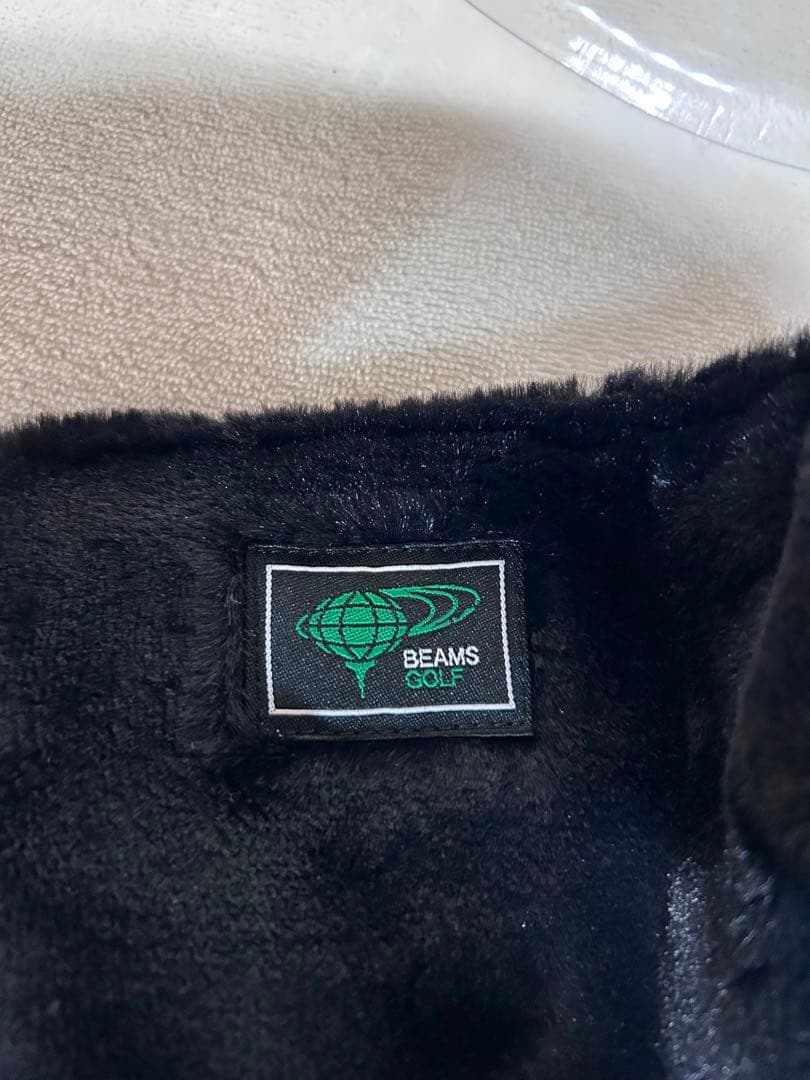 BEAMSGOLF ブラック ファー バイザー 耳あて付き