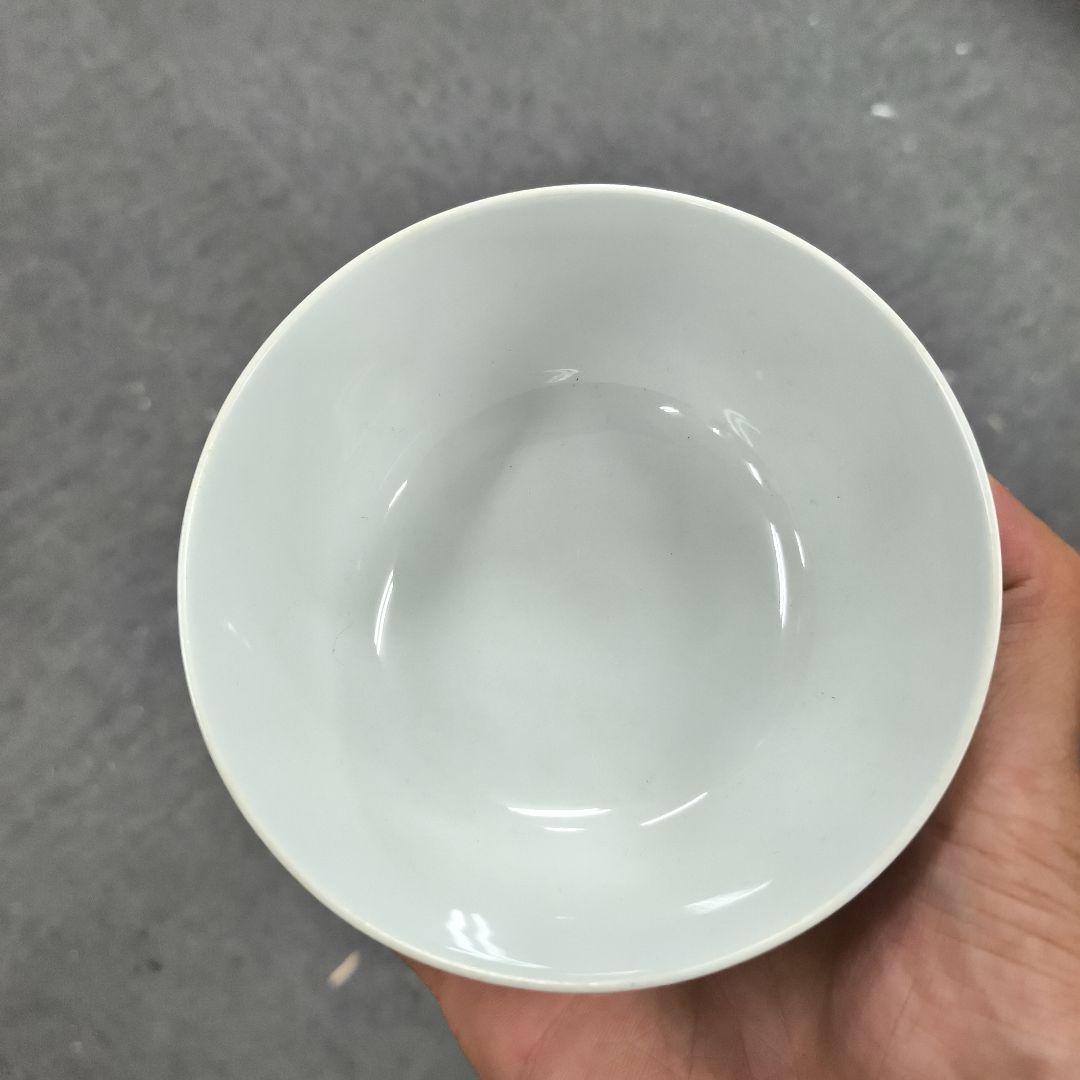 中国古美術 大清光緒年製 在銘あり 青華 粉彩 青い花模様の陶器 碗 茶道具