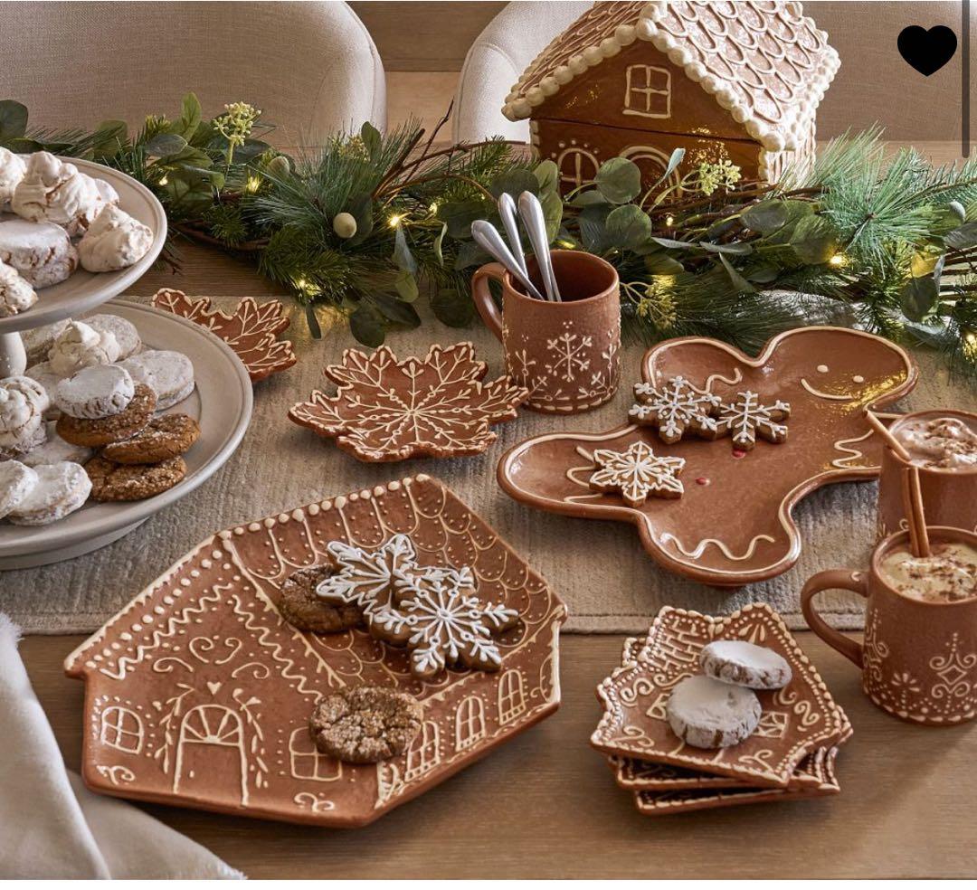 pottery barn ジンジャーブレッドハウス　ビッグプレート