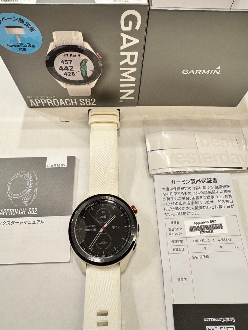 【美品】GARMIN APPROACH S62 GPSゴルフウォッチ