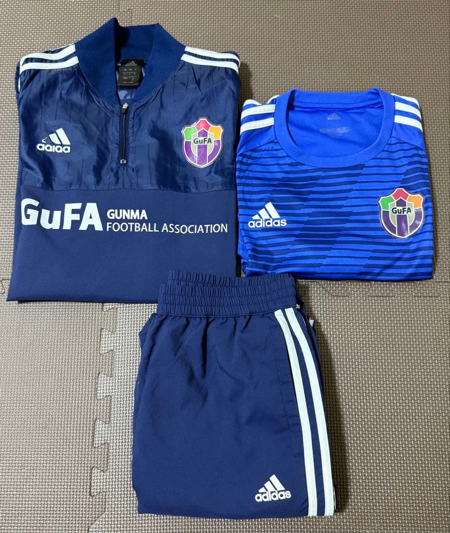 群馬国体 adidas GuFA ジャージ 3点セット ネイビー L