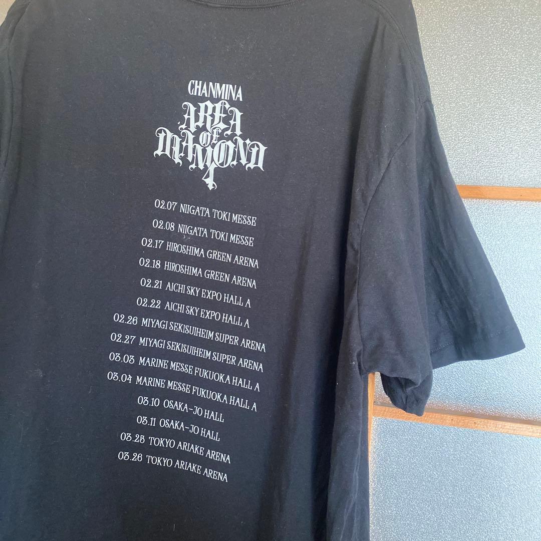 ちゃんみなブラックTシャツ（M/L/XL）