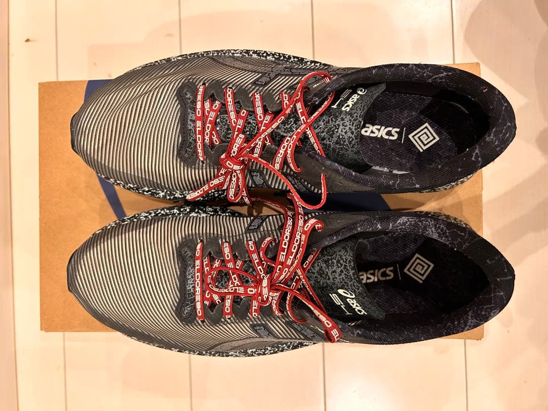 asics x eldoreso S4 28cm ステッカー