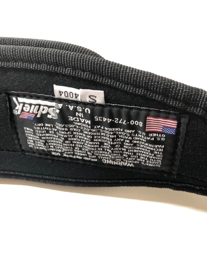 Schiek トレーニング・パワーベルト ブラック 腹圧ベルト 腰 新品 未使用