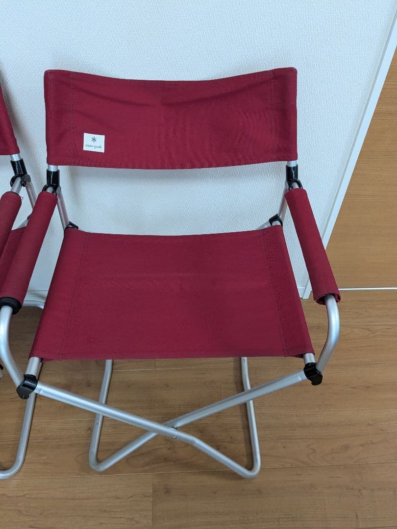 たんぽぽ　スノーピーク　FDチェアワイド　レッド　2脚セット